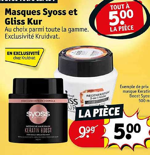 masques syoss et gliss kur