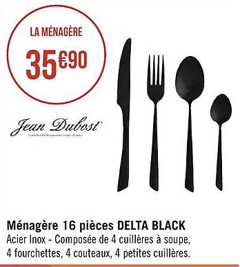 Ménagère 16 Pièces Delta Black