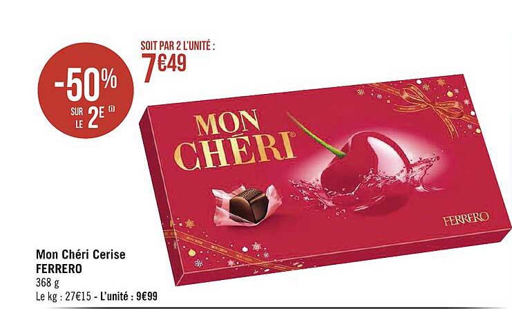 mon chéri cerise ferrero