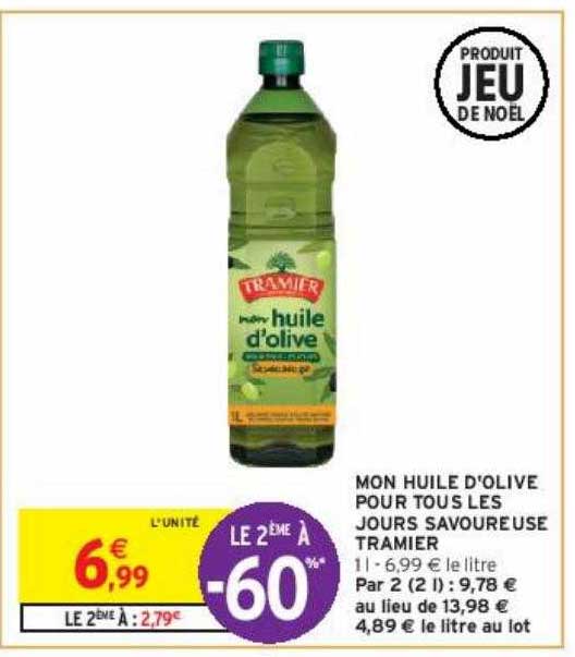 mon huile d'olive pour tous les jours savoureuse tramier