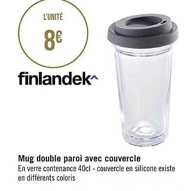 Mug Double Paroi Avec Couvercle Finlandek