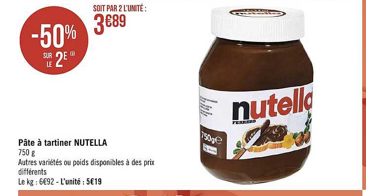 Pâte à Tartiner Nutella
