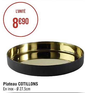 plateau cotillons