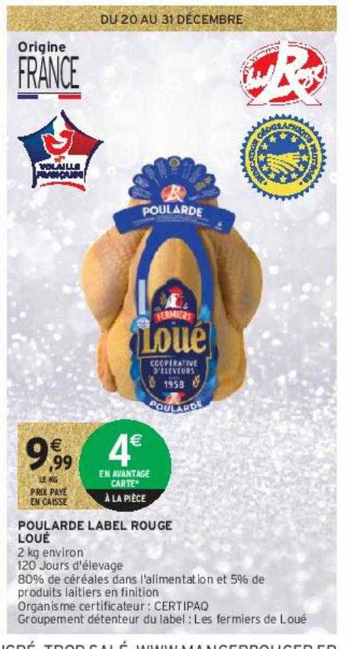 poularde label rouge loué