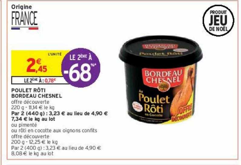 Poulet Rôti Bordeau Chesnel