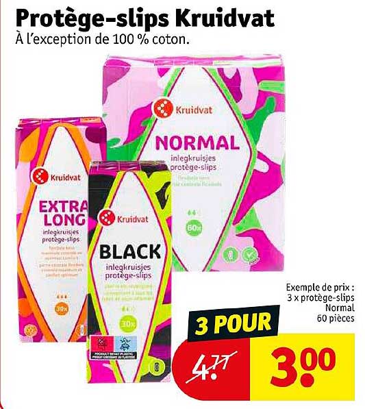 protège-slips kruidvat