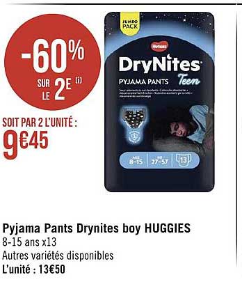 pyjama pants drynites boy huggies