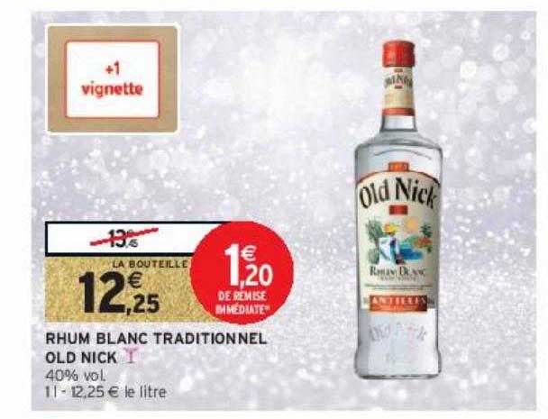Rhum Blanc Traditionnel Old Nick