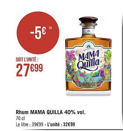 rhum mama quilla 40% vol