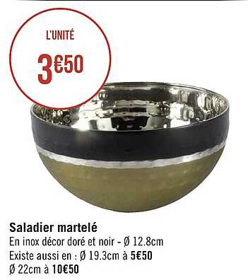 saladier martelé