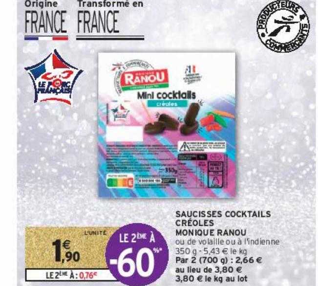saucisses cocktails créoles monique ranou