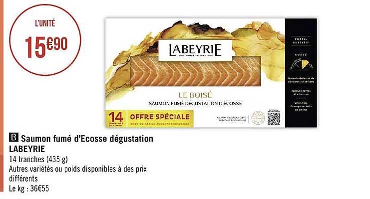 saumon fumé d'écosse dégustation labeyrie