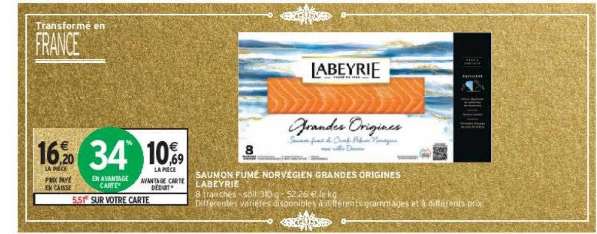 saumon fumé norvégien grandes origines labeyrie