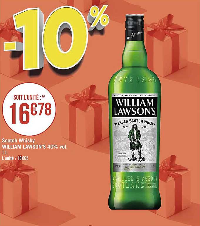 scotch whisky william lawson's 40% vol