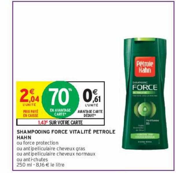 Shampooing Force Vitalité Pétrole Hahn
