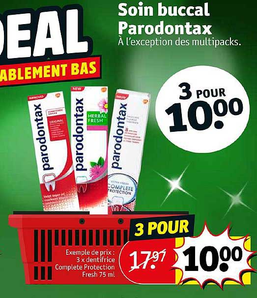 soin buccal parodontax