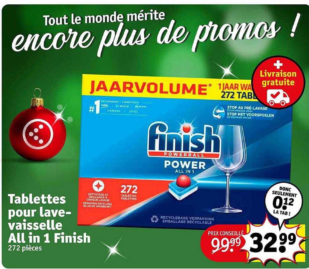 tablettes pour lave-vaisselle all in 1 finish
