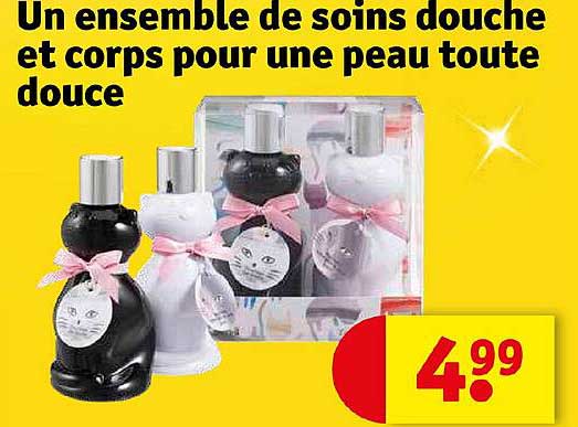 un ensemble de soins douche et corps pour une peau toute douce