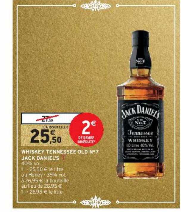 Whiskey Tennessee Old N°7 Jack Daniel's