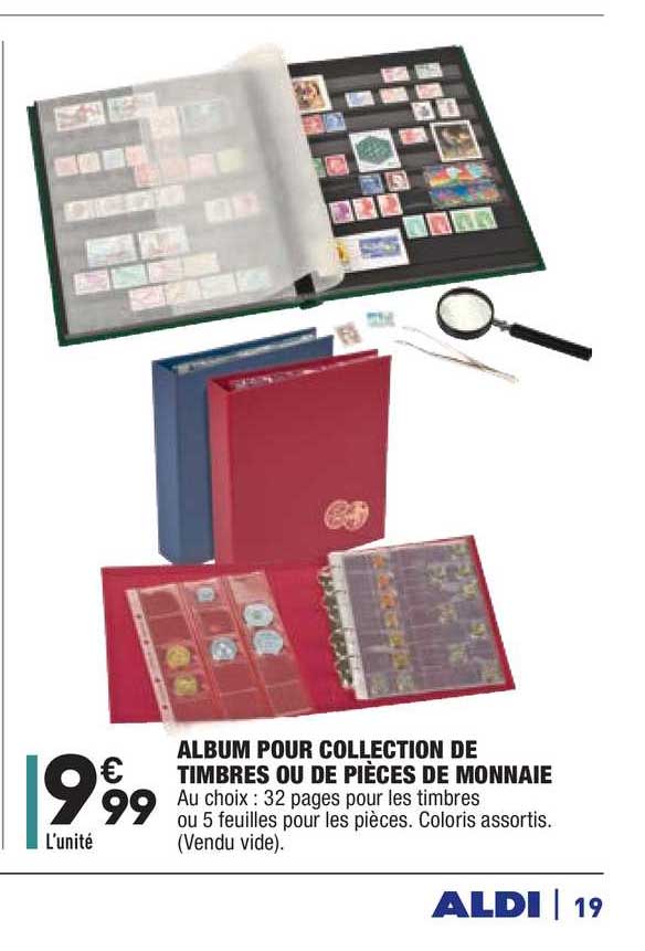 album pour collection de timbres ou de pièces de monnaie