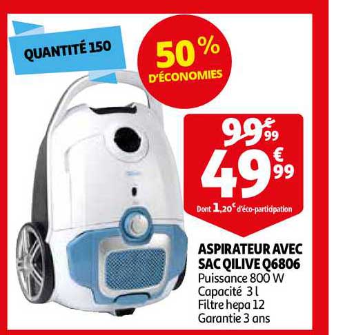 Aspirateur Avec Sac Qilive Q6806