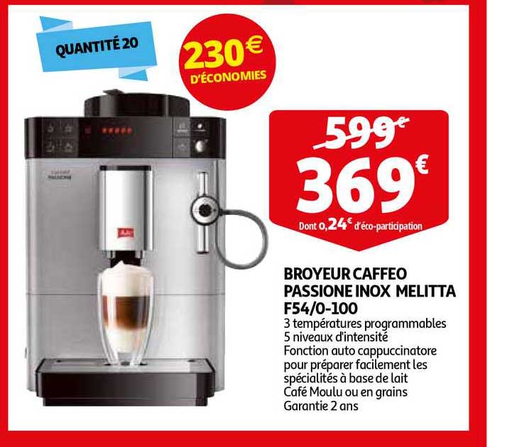 broyeur caffeo passione inox melitta f54-0-100