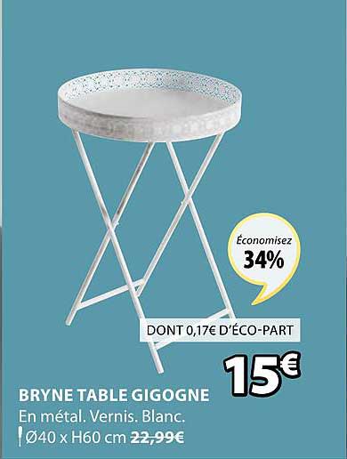 bryne table gigogne