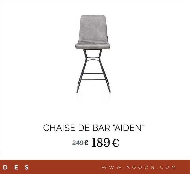 Chaise De Bar "aiden"
