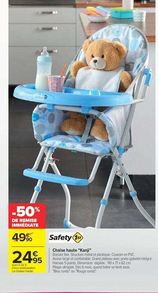 chaise haute "kanji" safety 1st