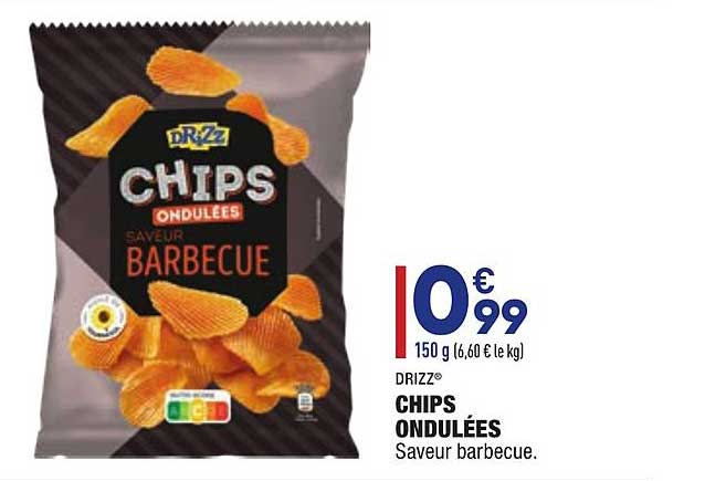 chips ondulées drizz