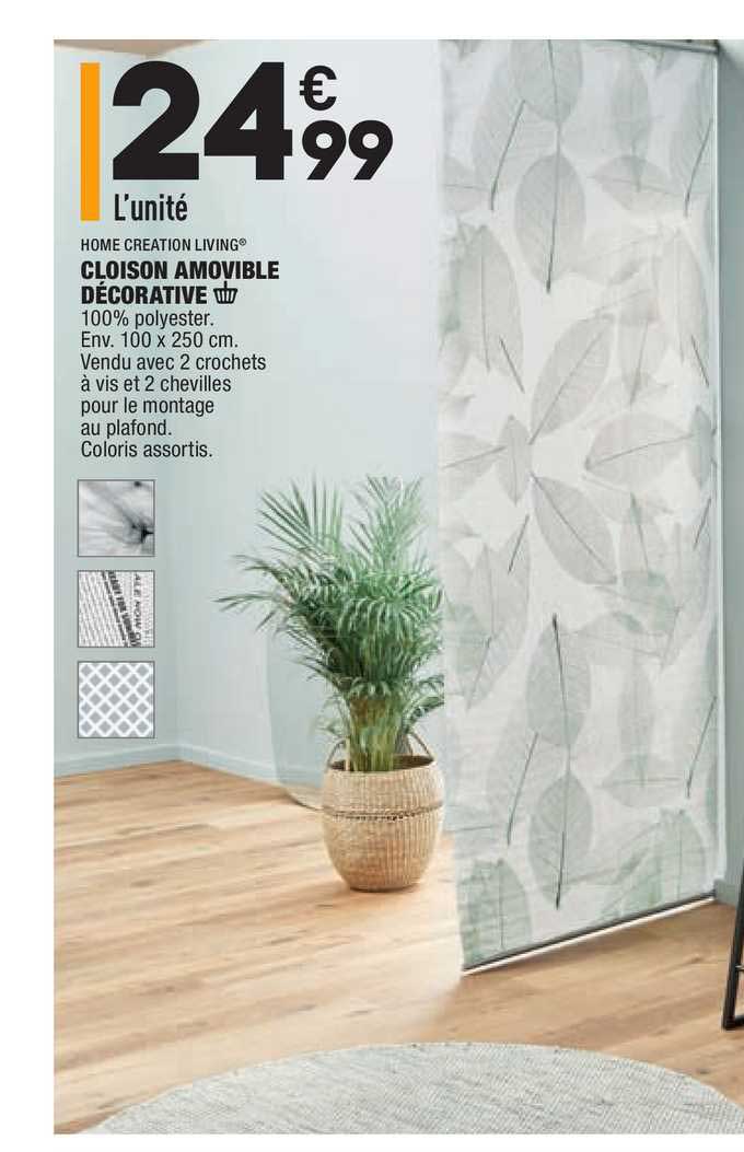 cloison amovible décorative home creation living