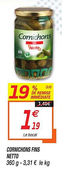 Cornichons Fins Netto
