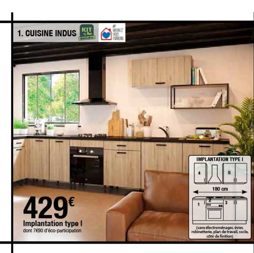 cuisine indus : implantation type 1