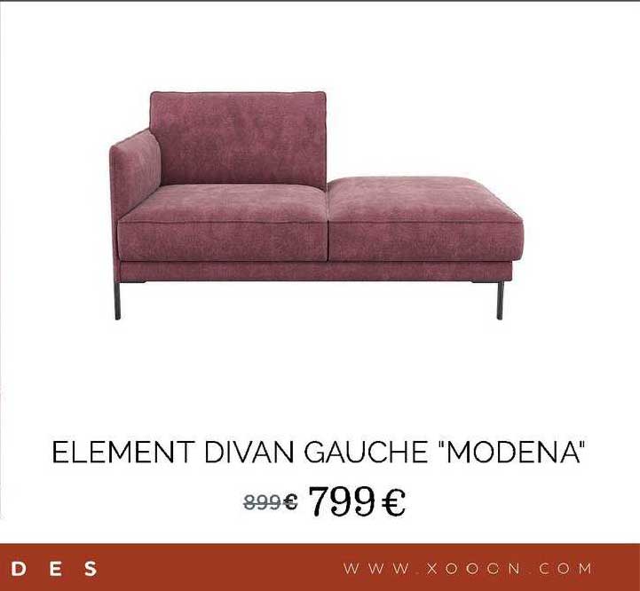 élément divan gauche "modena"