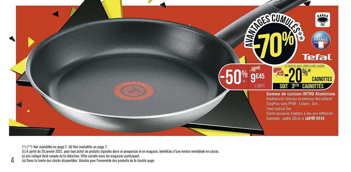 gamme de cuisson intro aluminium tefal