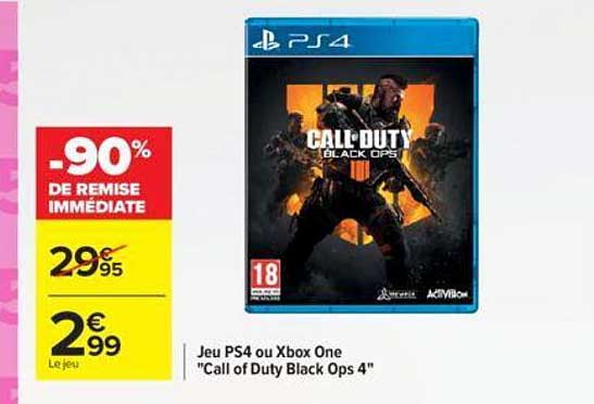 Jeu Ps4 Ou Xbox One "call Of Duty Black Ops 4"