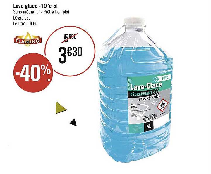 lave glace -10°c 5 l