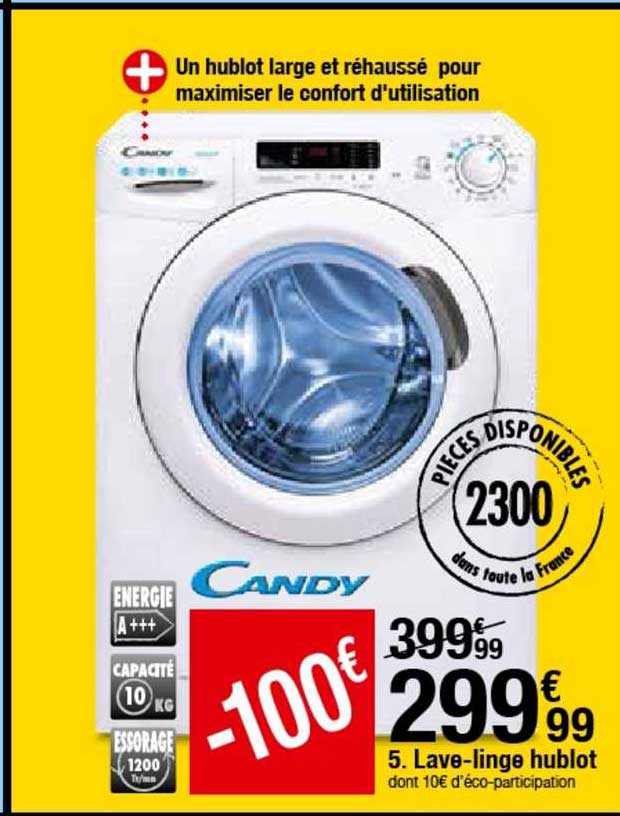 lave-linge hublot candy