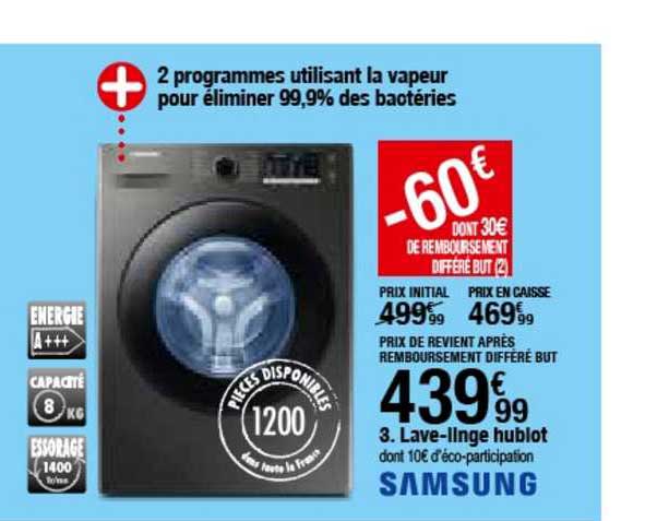 lave-linge hublot samsung