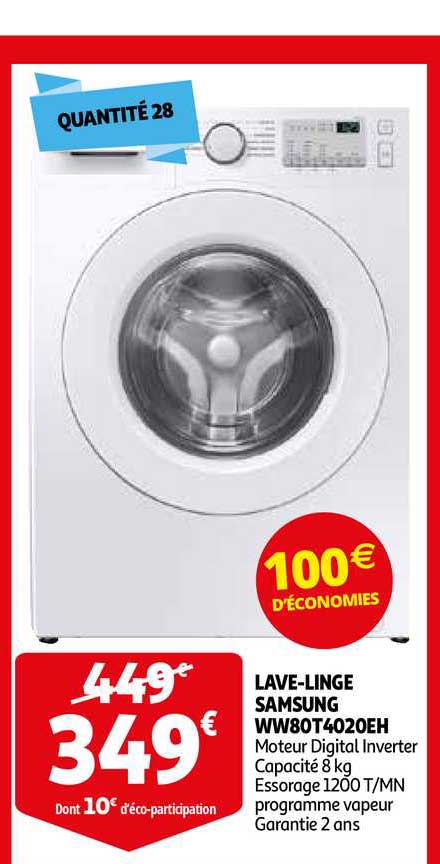lave-linge samsung ww80t4020eh
