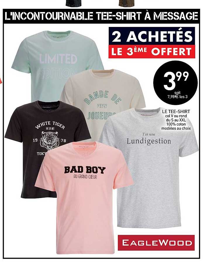 le tee-shirt eagle wood