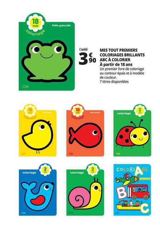 mes tout premiers coloriages brillants abc à colorier