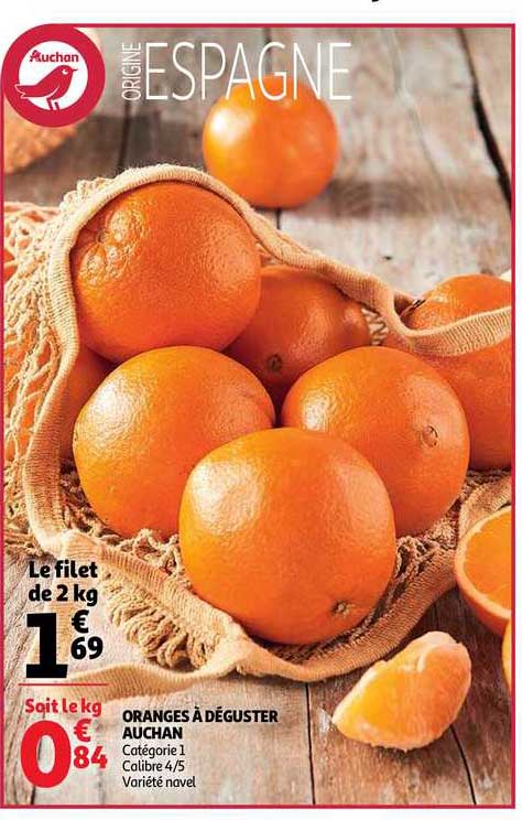 orange à déguster auchan