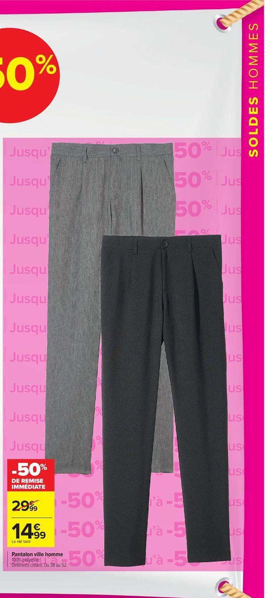 pantalon ville homme