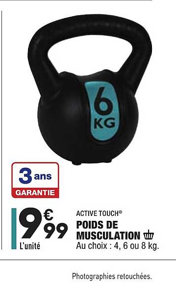 poids de musculation active touch