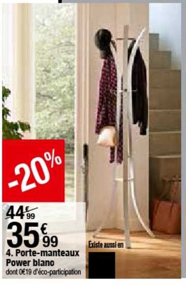 Porte-manteaux Power Blanc