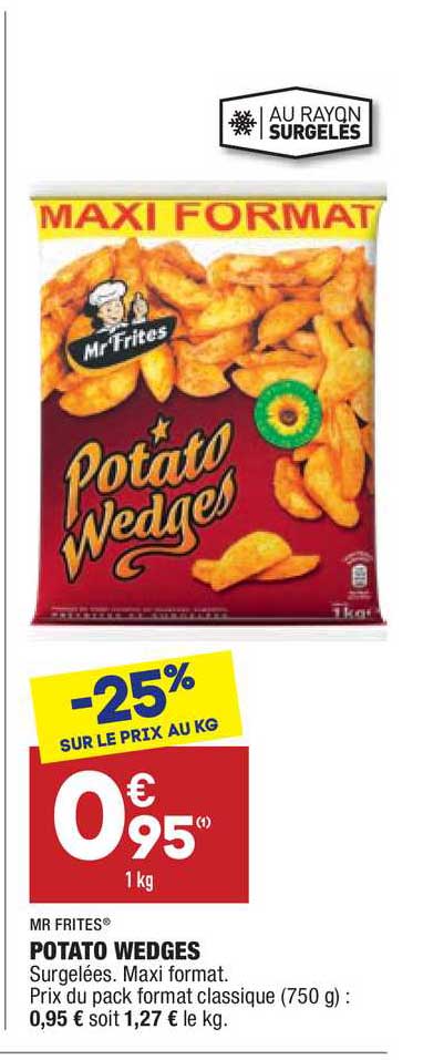 potato wedges mr frites