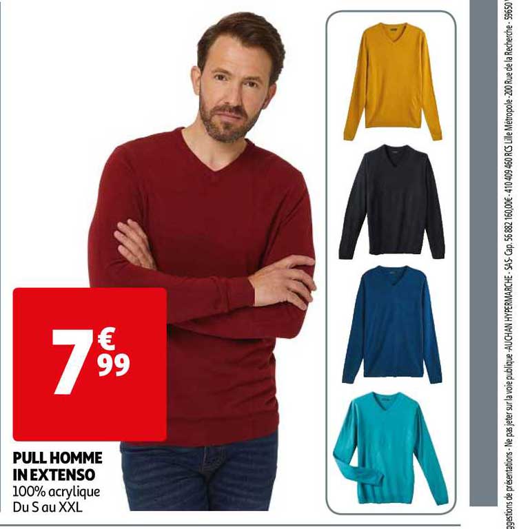 Pull Homme In Extenso