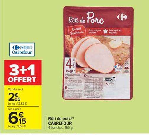 Rôti De Porc Carrefour