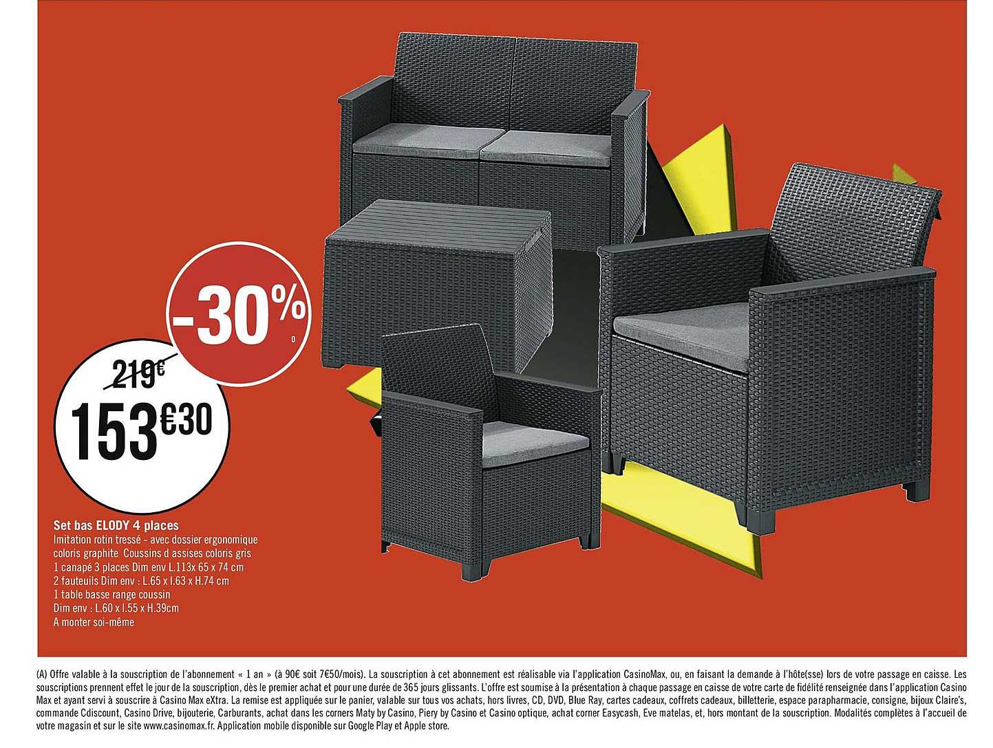 set bas elody 4 places